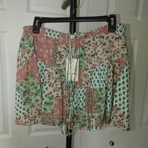 Heyson Patchwork Mini Skirt Size Large